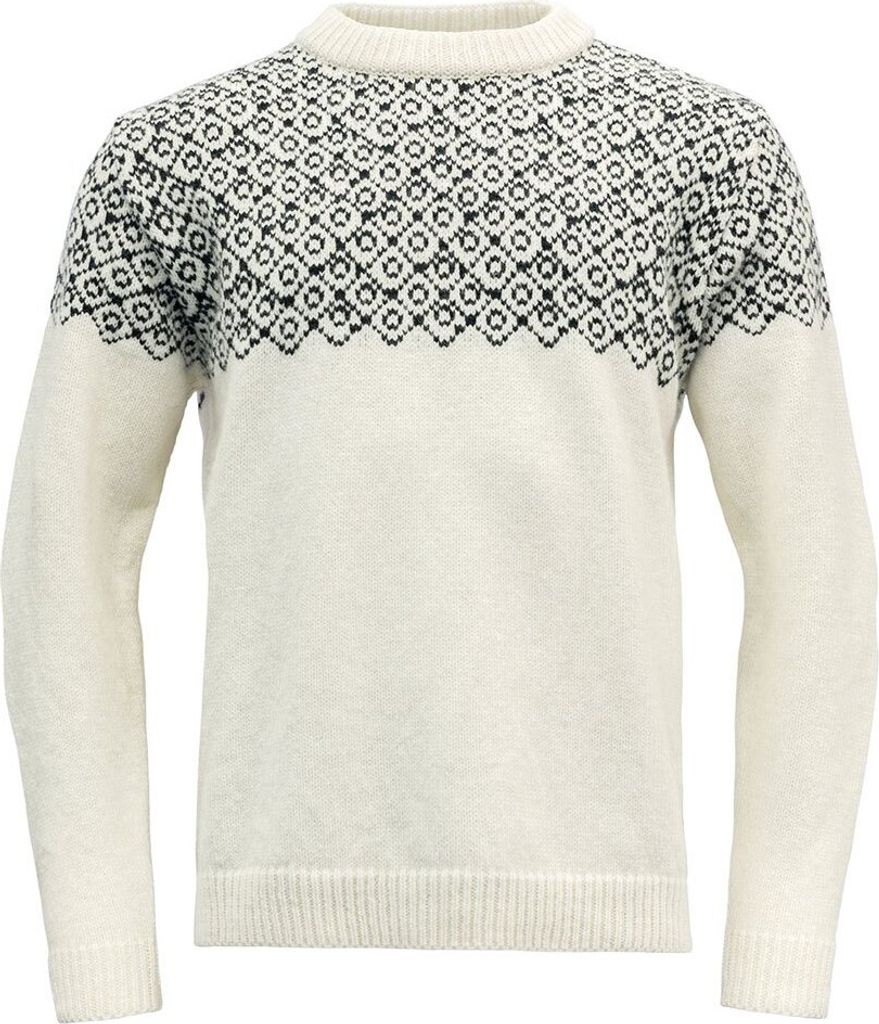 Devold Bjornoya Pullover Rundhalsausschnitt Farbe: OFFWHITE/INK / Größe: XS