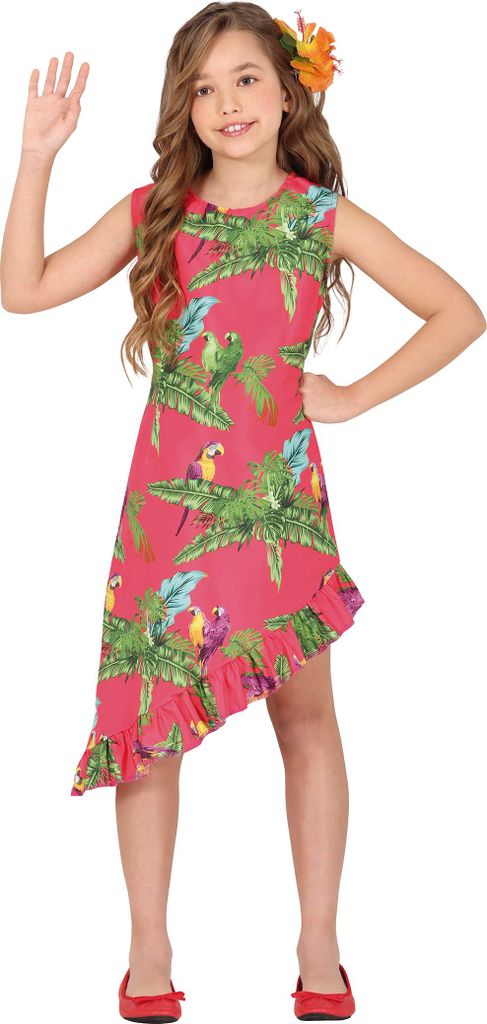 Buntes Hawaii Kleid für Mädchen