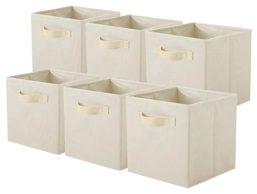Rangement dressing pour sous-vêtements : boîte de rangement en tissu 6 cases
