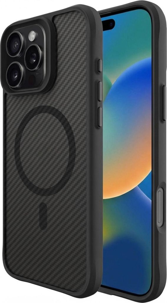 imoshion Rugged Hybrid Carbon Case mit MagSafe iPhone 16 Produktbild 