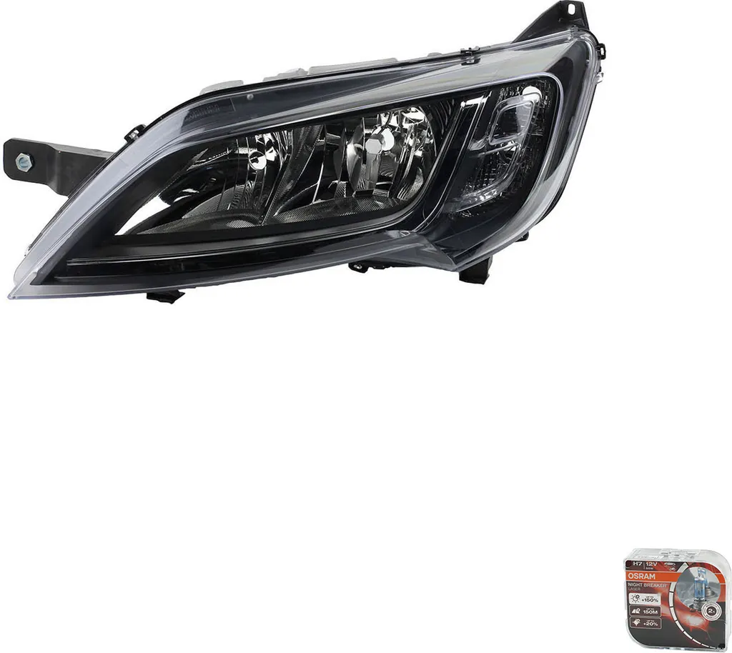 Kit Faro Sinistro Ducato 250 Johns + Osram Night Breaker Laser Sicurezza