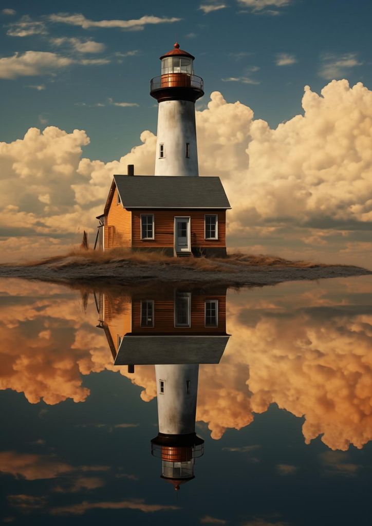Plakat 21x29,7cm Meeresreflexion