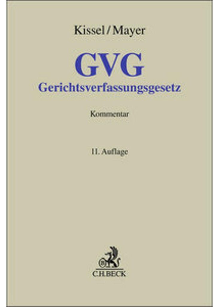 Gerichtsverfassungsgesetz. GVG