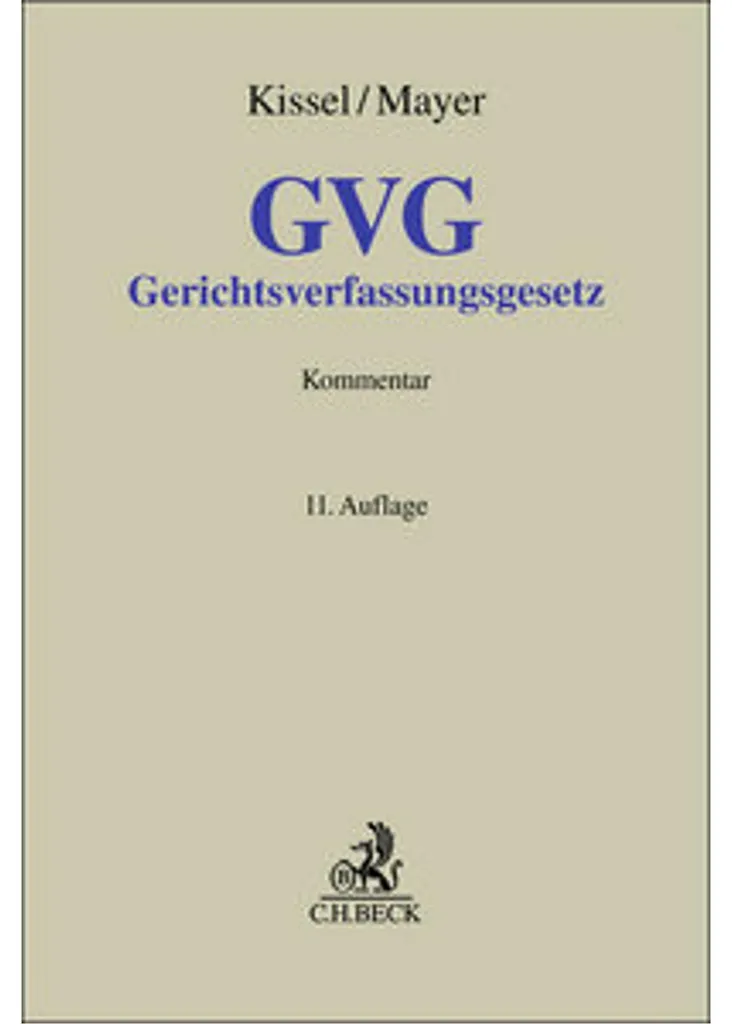 Code de l'Organisation Judiciaire Allemande GVG - Édition Juridique Pro
