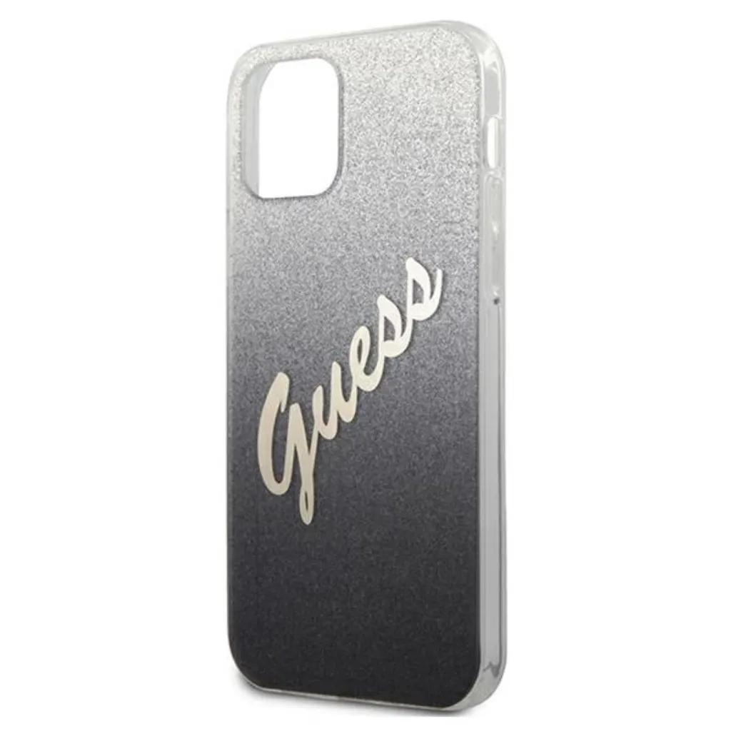 Guess Cover iPhone 12 Pro Max Nera Glitter Gradient - Chic & Safe - 6
