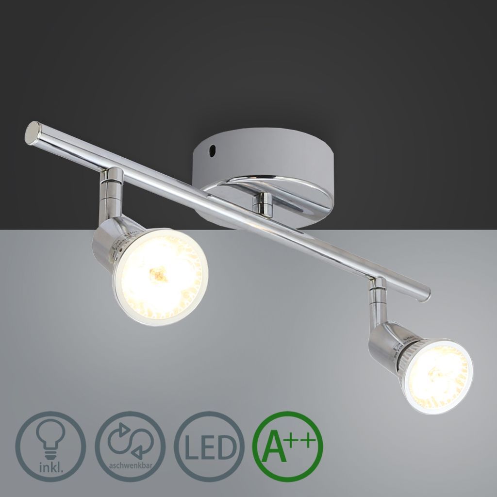 LED Deckenleuchte GU10 Strahler 4-Flammig Deckenstrahler  Deckenlampe  Flurlampe