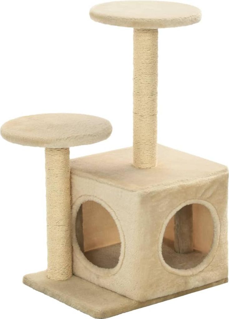 vidaXL Katzen-Kratzbaum Sisal 60 cm Beige