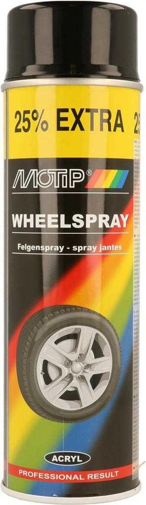 MoTip 04018, Auto, Spray, Felge eines Rads, Schwarz, 500 ml Produktbild 