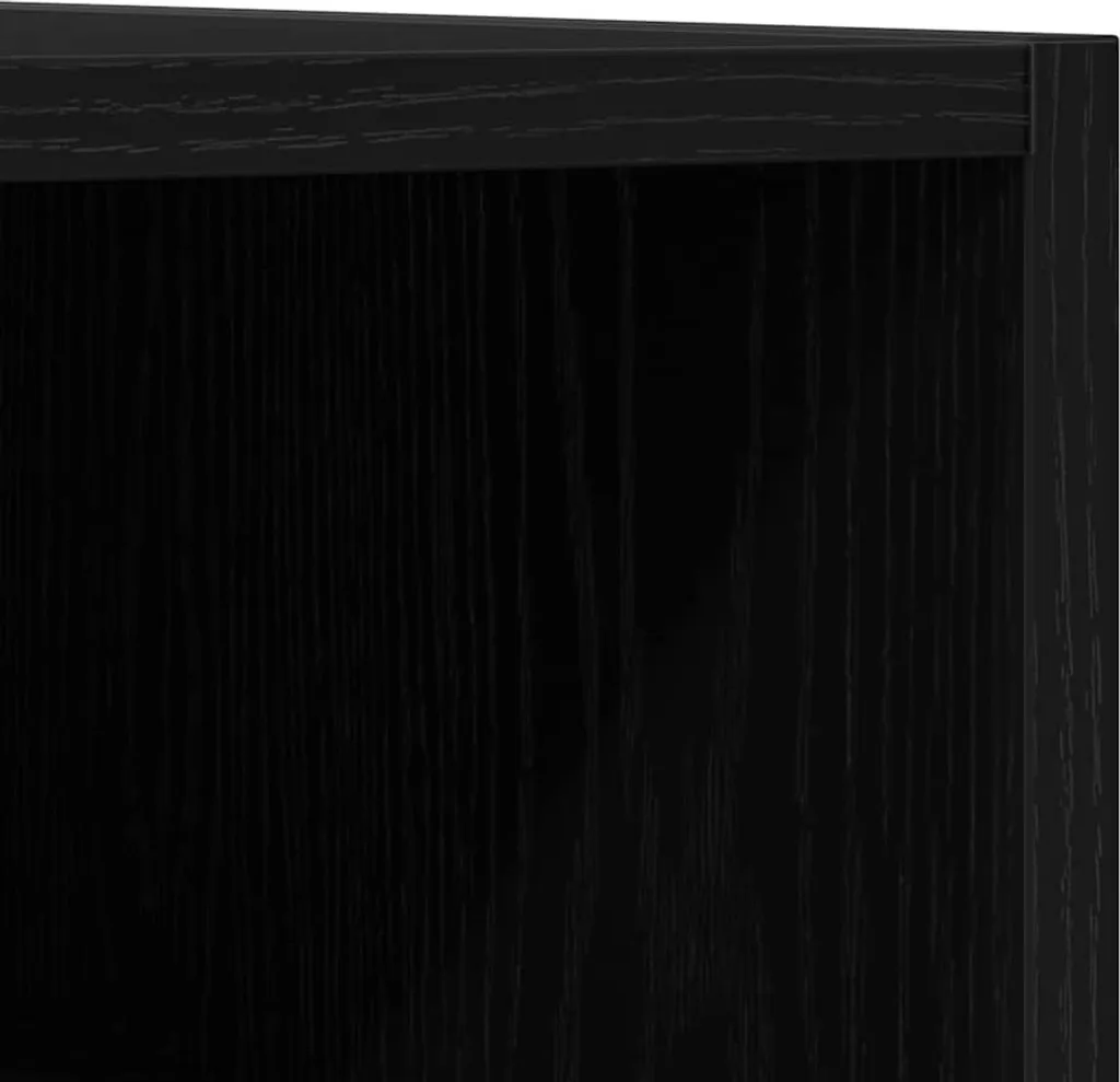 SYFAX™ Mobile Porta Vinili Rovere Nero 84,5x38x89 cm | Arredo Hi-Fi - 6