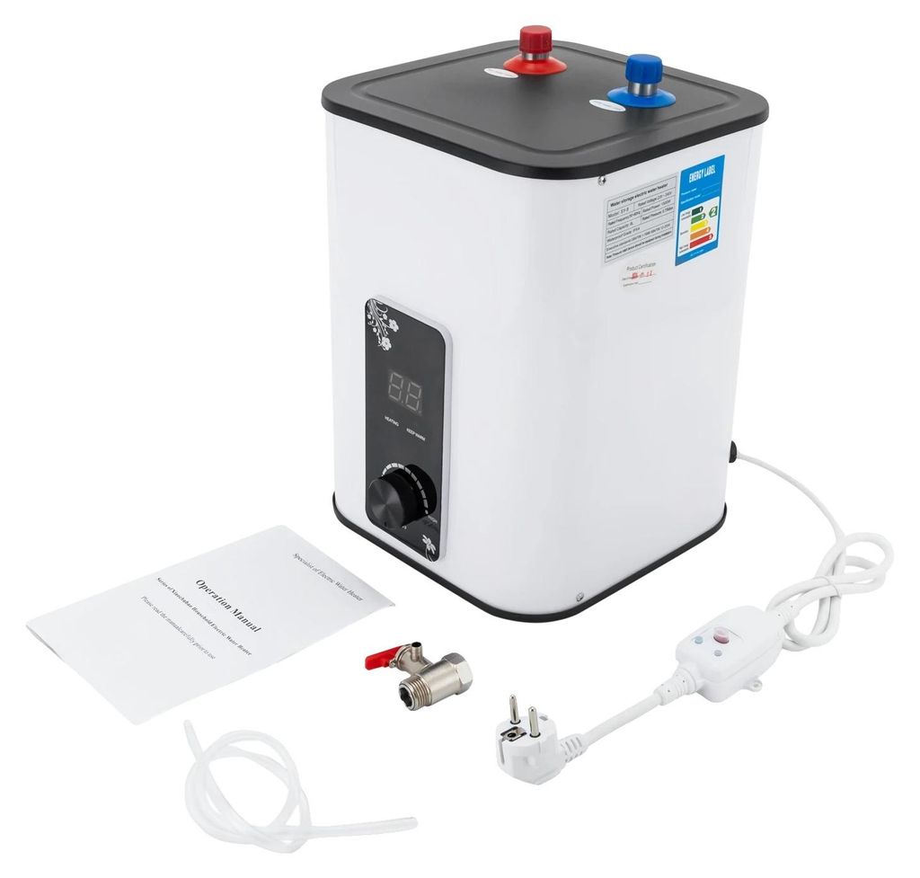 Doorstroomverwarmer, 1500W vermogen, compact ontwerp, met Productafbeelding 