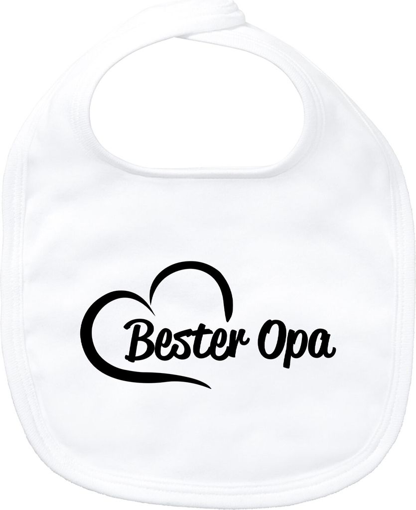 Huuraa Baby Lätzchen Bester Opa Herz White Klettverschluss Baumwolle Latz Geschenkidee
