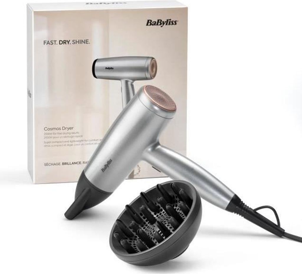 Haartrockner, BABYLISS D580DE Cosmos, 2100 W, Diffusor, Leicht & Kompakt