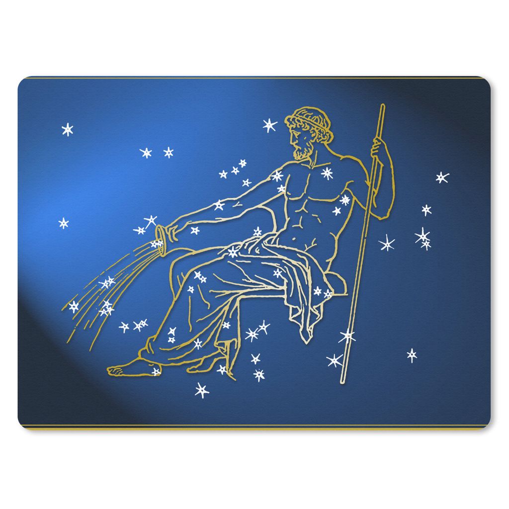 MuchoWow Mauspad Mousepad Sternbild - Wassermann - Sterne 40x30 cm - Mousepads - Maus Mat - Pad - Mausunterlage - Anti Rutsch