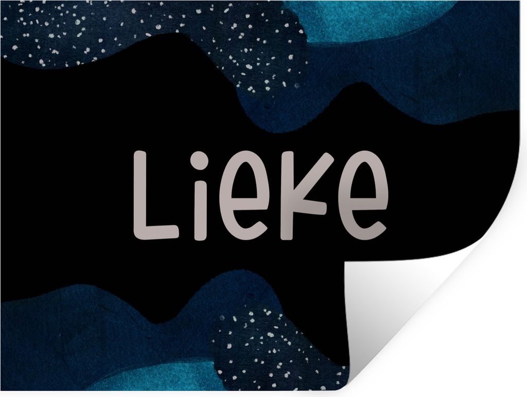 MuchoWow Wandtattoo Wandsticker Wandaufkleber Lieke - Pastell - Mädchen 160x120 cm Selbstklebend und Repositionierbar - Selbstklebend - Fototapeten