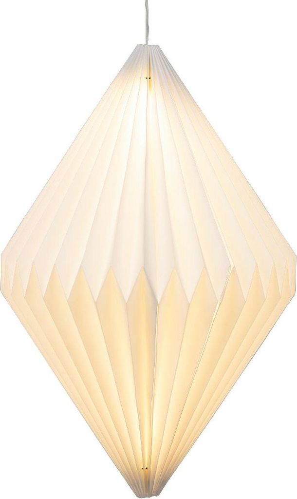 Lumineo Ornament-Hängelampe Weiß für den Außenbereich Ø 37 Produktbild 