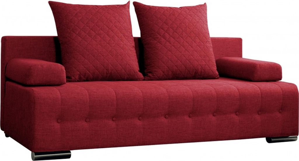 Sofa 3 Sitzer Schlafsofa Designer Sofa mit Bettfunktion + Bettkasten Couch NEU