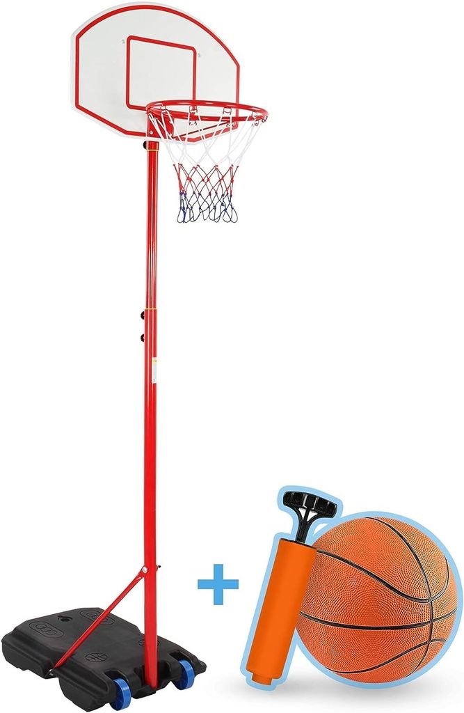Best Sporting Basketballkorb Kinder Premium 165-205cm I Outdoor  Basketballkorb verstellbar I Basketball Korb Outside I Transportable  Korbanlagen für