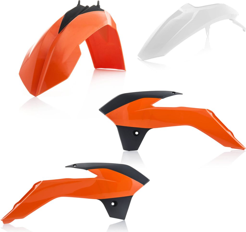 ACERBIS Verkleidungskit 4 Teile 2016 Modell Orange/Weiß für KTM SX 85