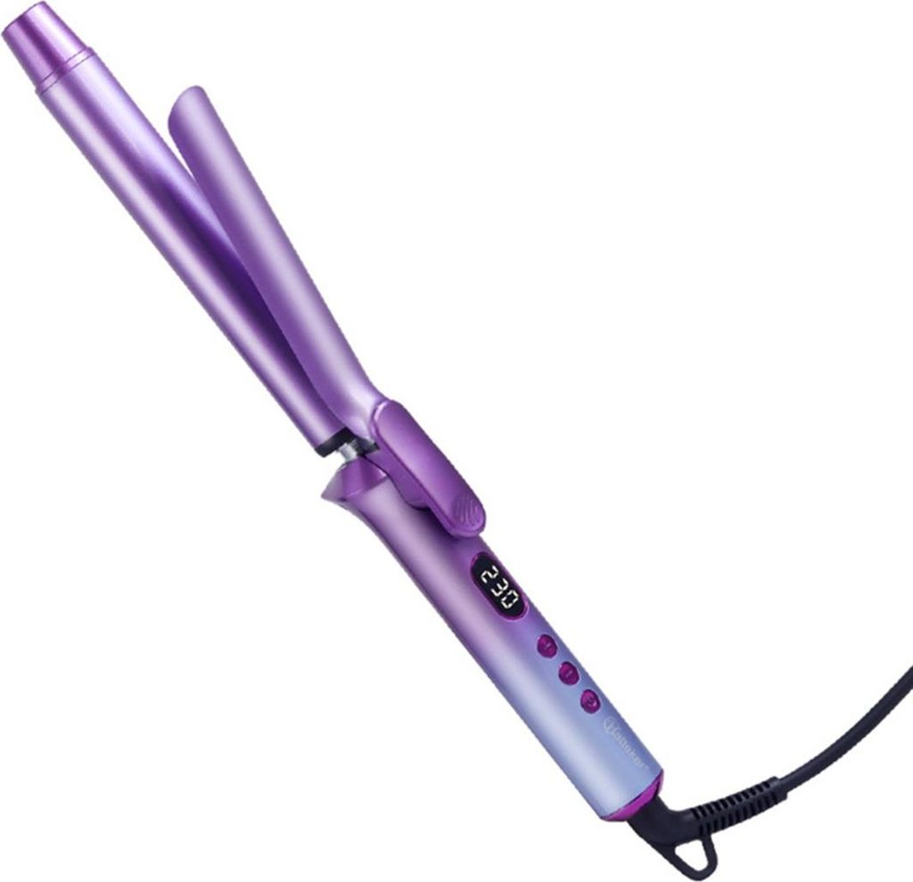 INF 25mm Keramik Lockenstab mit Temperaturregelung und Digitalanzeige Violett