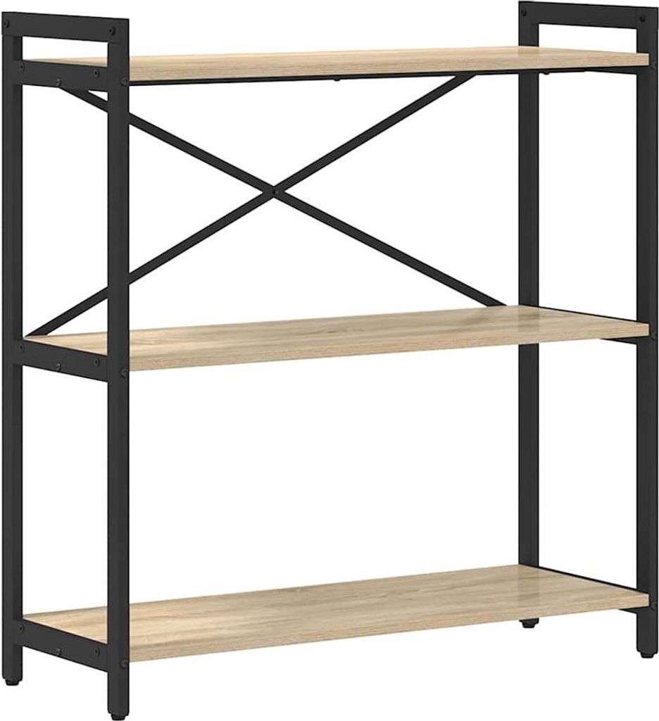 vidaXL Bücherregal Sonoma-Eiche 80 x 30 x 85 cm Holzwerkstoff