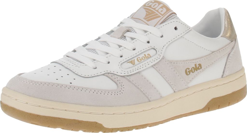 Gola Hawk - Damen Sneaker - White-White-Gold, Größe:41 EU Produktbild 