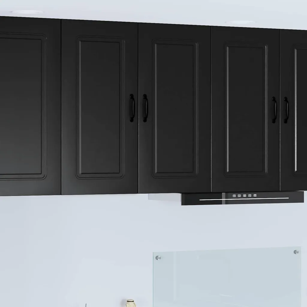 vidaXL Armadio Cucina Nero 80x31x80 cm | Mobiletto Salvaspazio Moderno
