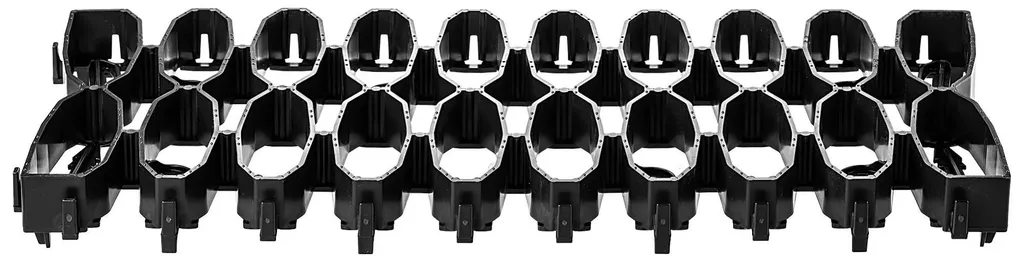 Dalles de stabilisation gazon modules 47cm noir - Pack de 20 plaques