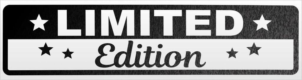 Kiwistar Limited Edition Magnetschild Schild magnetisch - 60cm Schwarz - reflektierend - Magnetfolie für Auto PKW Kfz