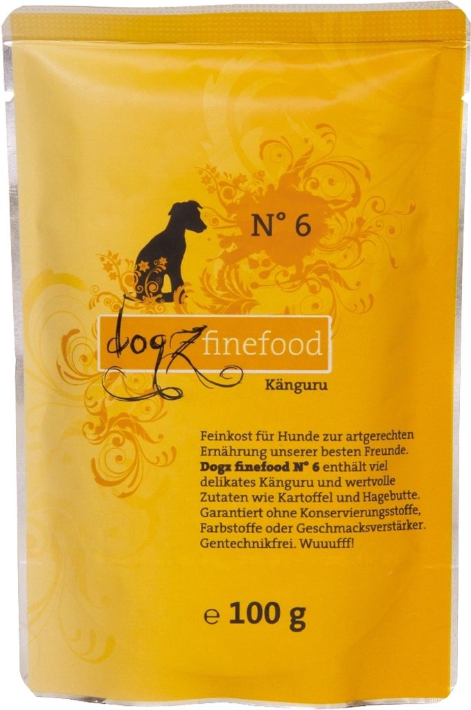 Dogz finefood Beutel No. 6 Känguru 100gx12