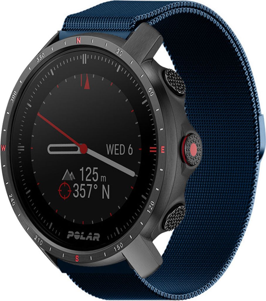 Strap-it Milanese Armband - Kompatibel mit Polar Grit X ProArmband Ersatzarmband Edelstahl Armband mit Magnetverschluss Sportuhr zubehör für smar...