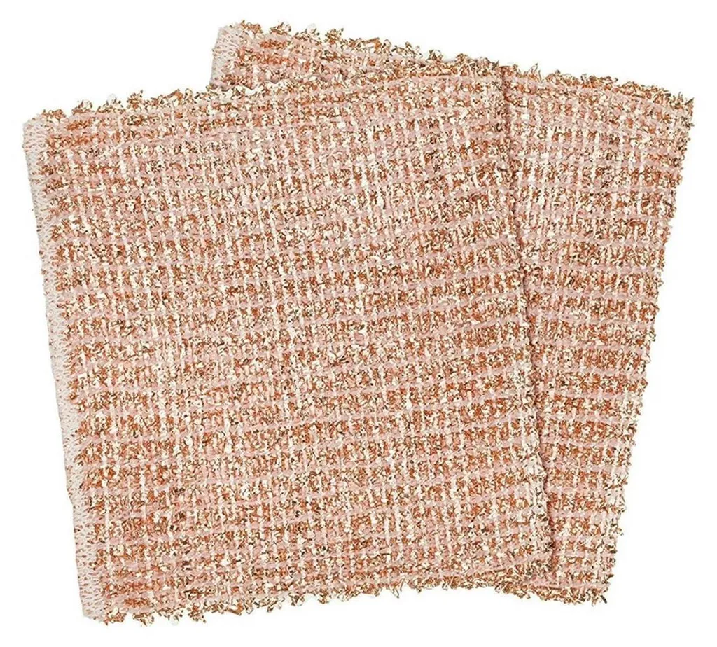 SONTY Panni In Rame Ecologici 10 Pezzi - Made In Austria, Lavabili, Per Vetroceramica E Acciaio (15x15 Cm)