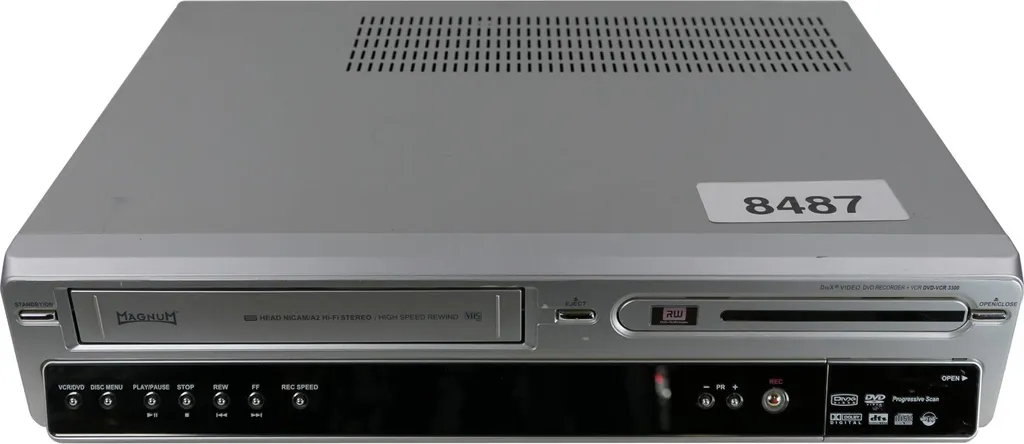 Combiné Magnum DVD-VCR 3300 Haute Fidélité avec Magnétoscope 6 Têtes