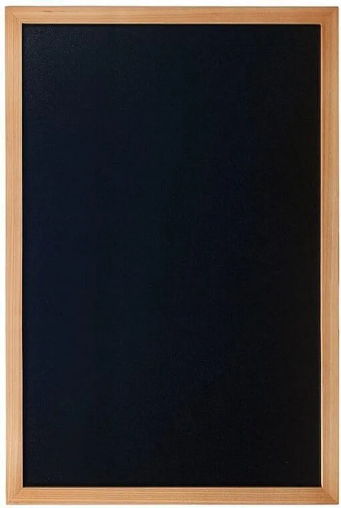 Tableau noir Securit Woody cadre teck résistant et surface lisse - 13