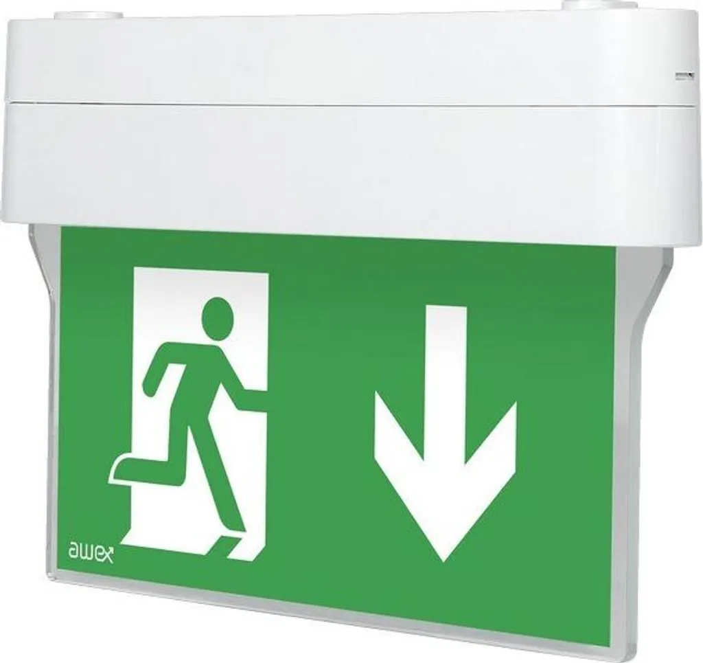 Luminaire de secours LED ARROW N 1W 6000K autonomie 3h IP40 blanc