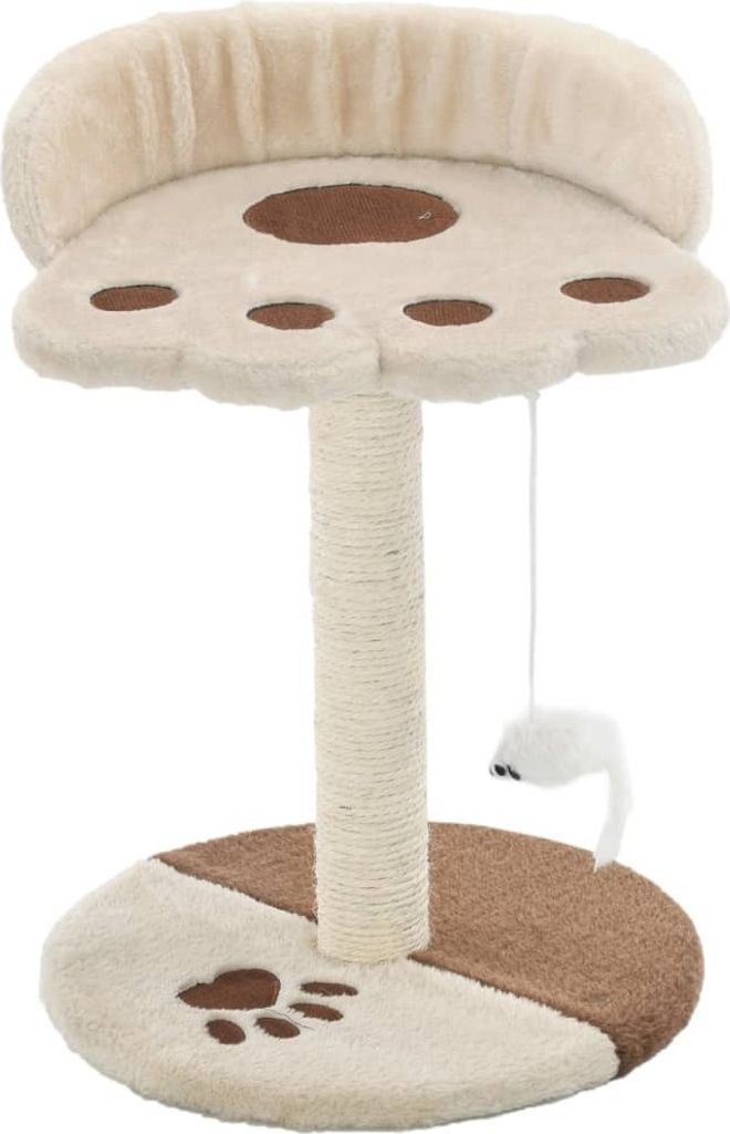 vidaXL Katzen-Kratzbaum Sisal 40 cm Beige und Braun