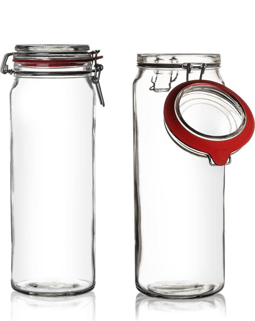 Drahtbügel-Vorratsglas Mit Deckel Und Dichtung , In Verschiedenen Größ