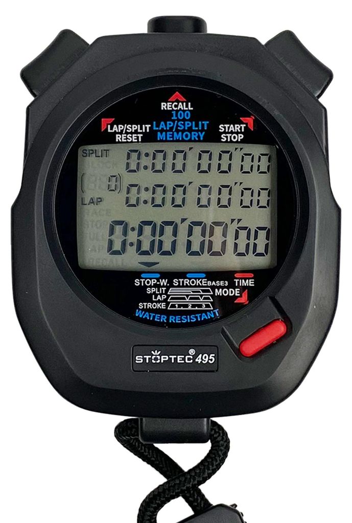 Stoptec Stoppuhr 495 (100 Memory & Stroke) Produktbild 