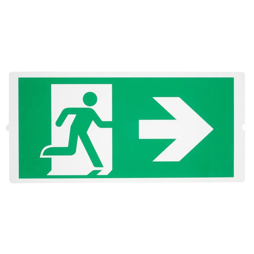 Bloc de Signalisation d'Urgence Vert P-Light pour Éclairage de Zone