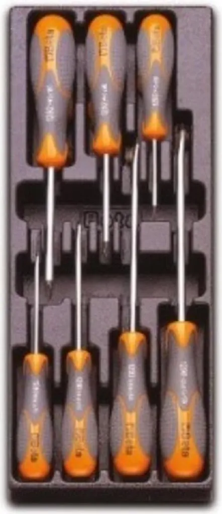 Jeu de tournevis Beta T180 en coffret plastique haute qualité - 6 pièces