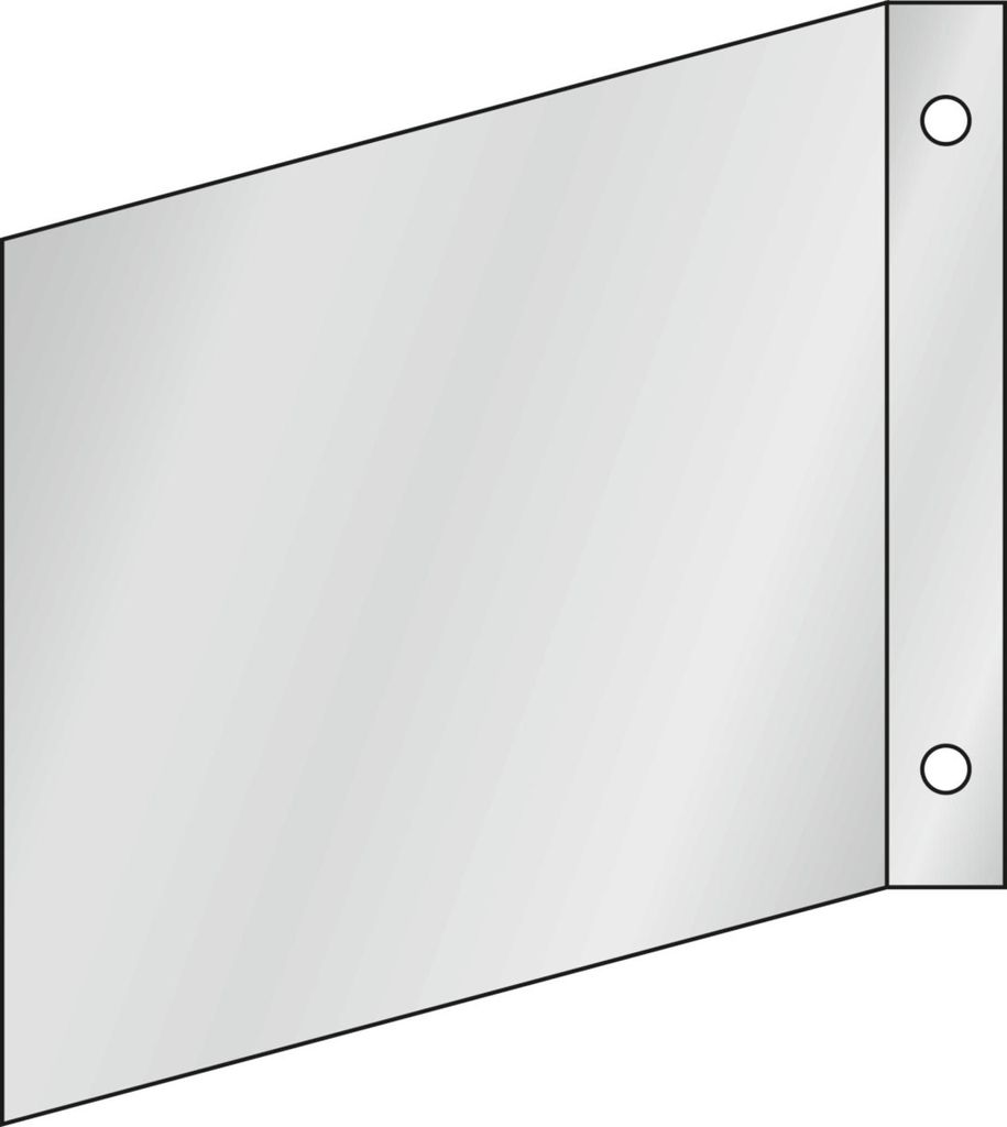 Fahnenschild Decken- oder Wandmontage, Typ: 01150