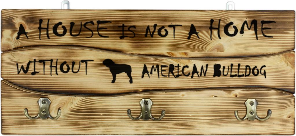 American Bulldog, Amerikanische Bulldogge - Kleiderständer mit Hund, Ausstellung von Medaillen, Dekoration für Zuhause der Marke Art-Dog