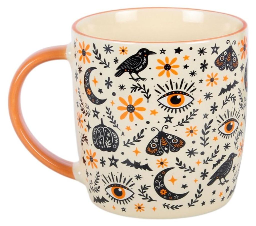 „Frightful Folk“ Keramik Tasse 370ml | Halloween Geschirr & Produktbild 