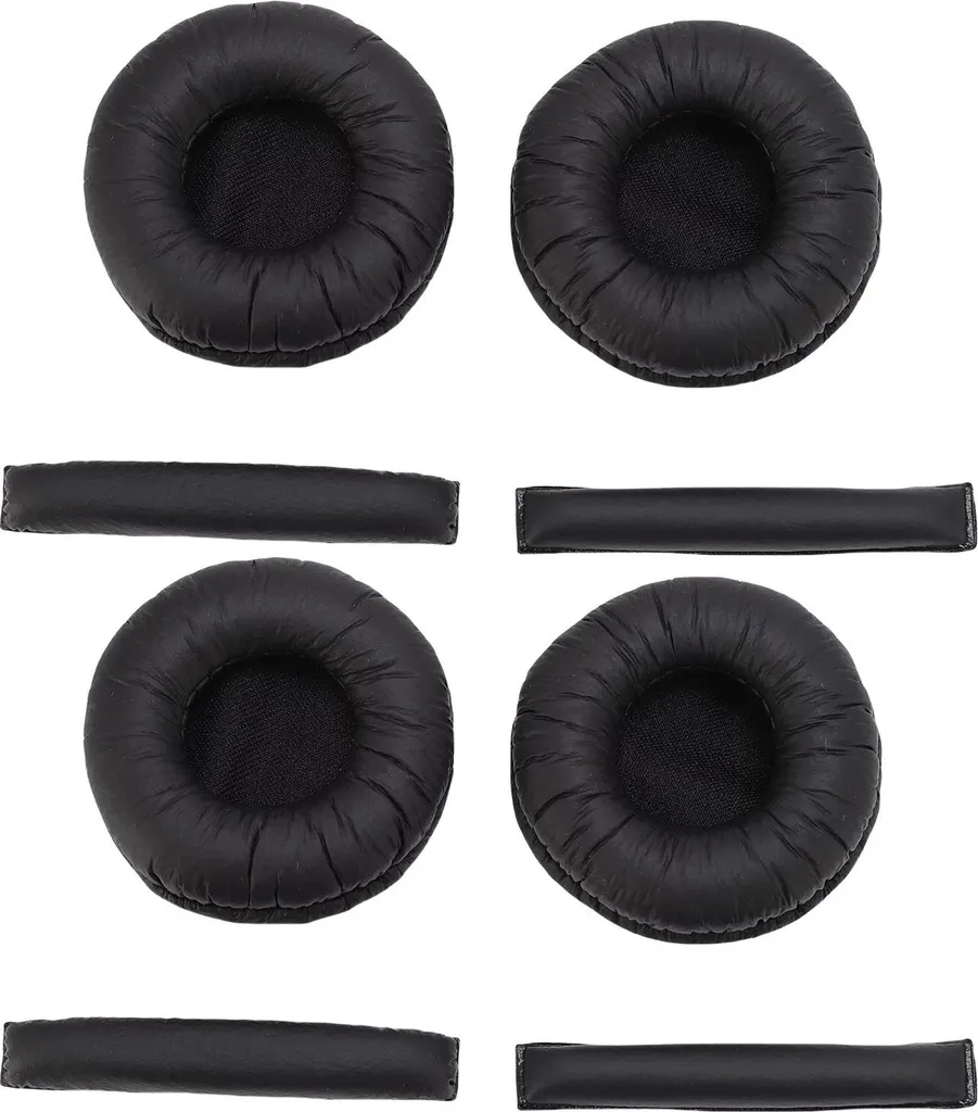 Kit Viaggio 4 Cuscinetti Cuffie PX200 PX100 PX80 - Soft Black Foam