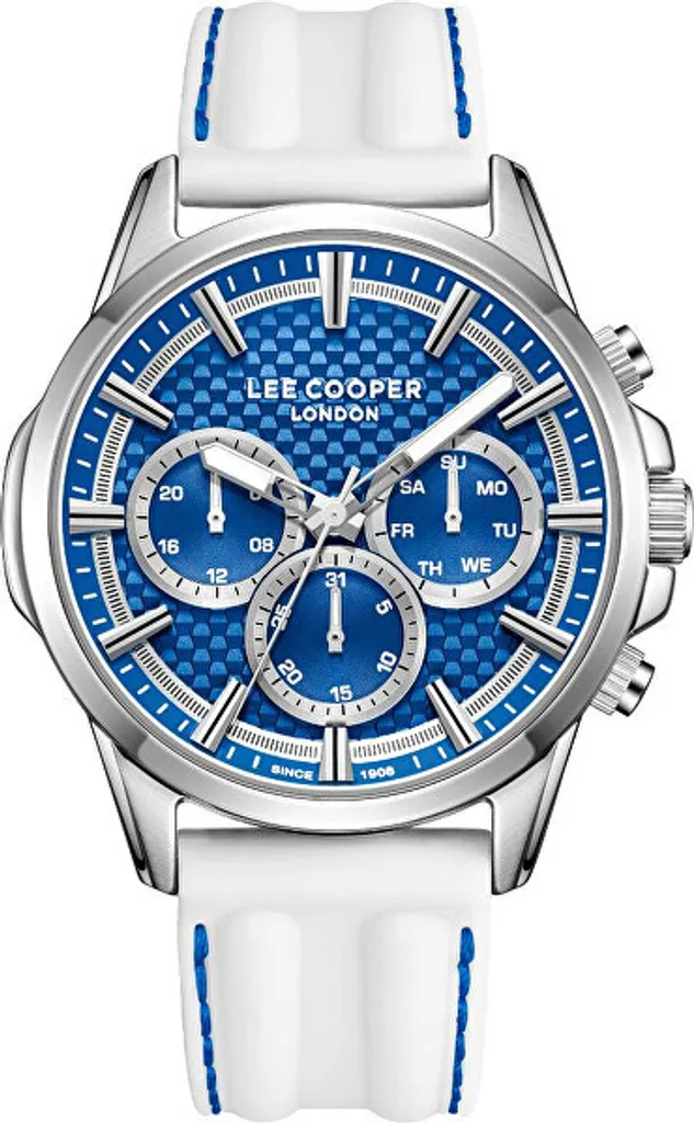 Orologio Analogico LC08048.393 Lee Cooper | Design Blu e Bianco