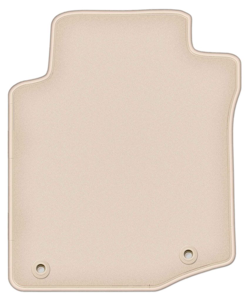 DURBAN Beige Velours-Fahrerfußmatte für Citroen C1 I Schrägheck (2005-2014)