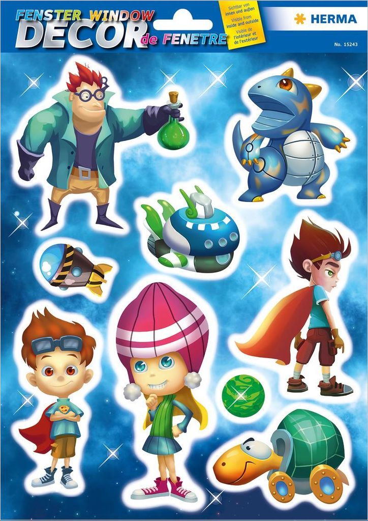 HERMA Fensterbild DECOR "Superhelden" DIN A4