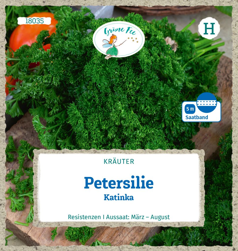 Grüne Fee - Petersilie Katinka Saatband 5 m Samen - 18035