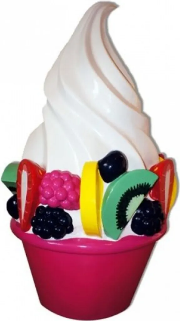 Décoration de Terrasse Frozen Yoghurt 95cm GFK pour Glacier et Snack