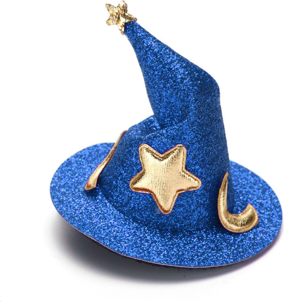 Zaubererhut Haarnadel Halloween Haarspange Hexenhut Haarschmuck Halloween Dekorationen Party Supplies Cosplay Kostüm Requisite