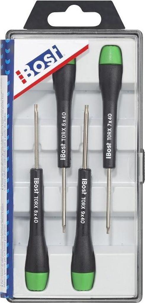 BOST Schraubendreherkoffer Expert micro - 4 Stück TORX : T6 - T7 - T8 - T9 - 648910